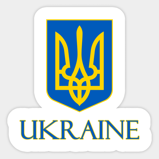 Ukraine - Coat of Arms Design Sticker by Naves